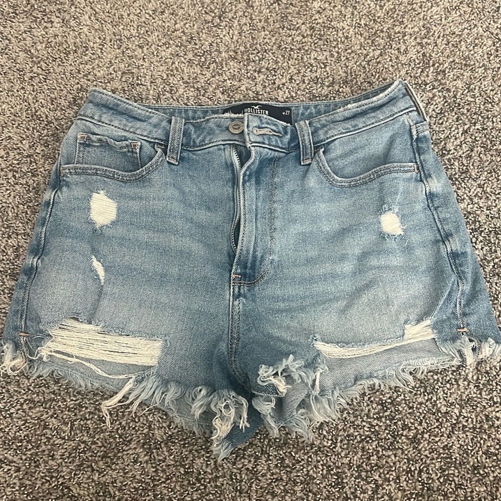Light Blue Hollister Jean Shorts